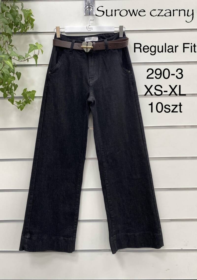 Spodnie damskie jeans Roz XS-XL, 1 kolor Paczka 10 szt